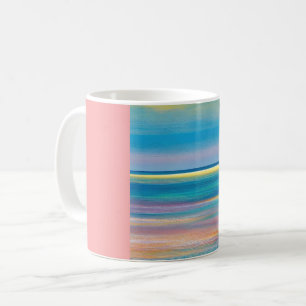 Mug Paysage marin Abstrait "Fuchsia Fusion"