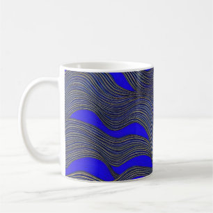 Mug Paysage marin abstrait Vagues fracturées 18