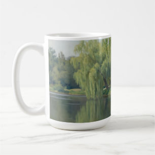 Mug Paysage serein d'étang au saule pleureur