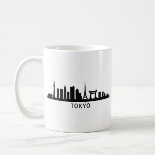 Mug Paysage urbain du Japon Silhouette de la skyline