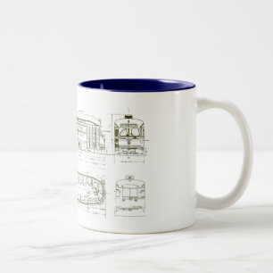 Mug PC Blueprint - Arrière - plan blanc