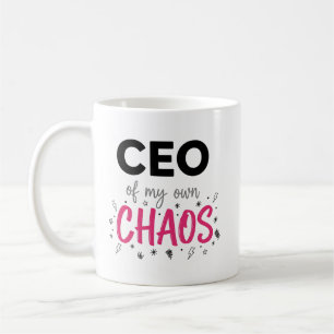 Mug PDG de My Own Chaos Funny Femme Entrepreneur