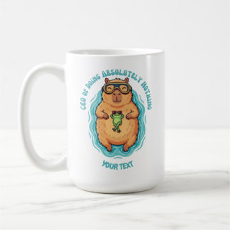 Mug PDG drôle de Capybara qui ne fait rien sur mesure