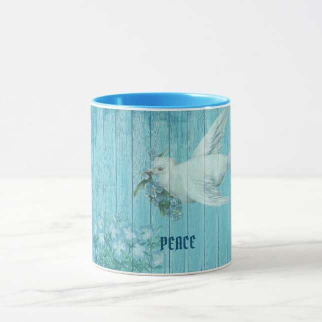 Mug Peace Dove Blue (Centre)