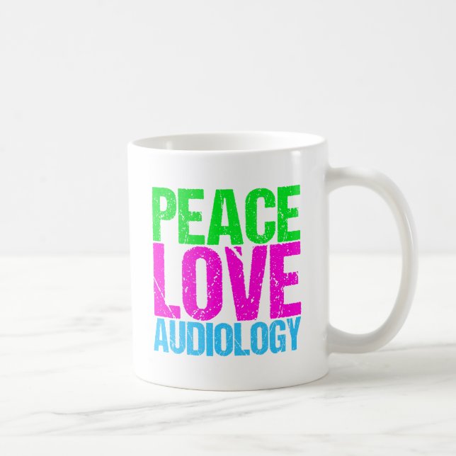 Mug Peace Love Audiology (Droite)