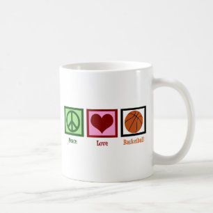 Mug Peace Love Basketball