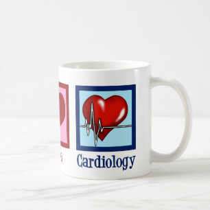 Mug Peace Love Cardiologie Chirurgien de coeur Cardiol