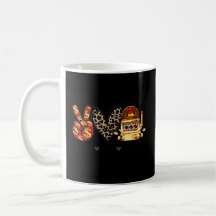 Mug Peace Love Casino Machine à fente Gagner de l'arge