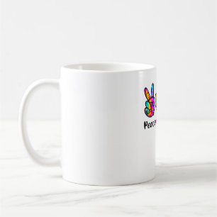Mug Peace Love Chiens Tie Dye Chien Paw Chien Maman Mi