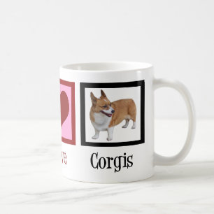 Mug Peace Love Corgi photo