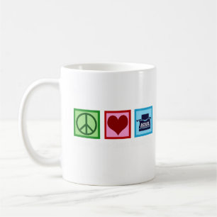 Mug Peace Love Court Reporting