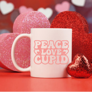 Mug Peace Love Cupid Valentine's Day