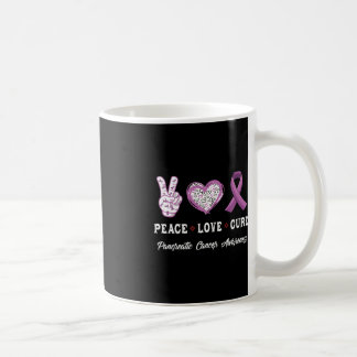 Mug Peace Love cure Pancreatic cancer aware