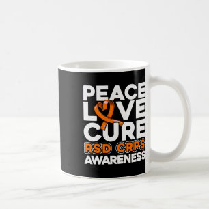 Mug Peace Love Cure Rsd Crps Sensibilisation