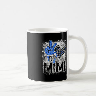 Mug Peace Love Cure Type 1 Sensibilisation au diabète 
