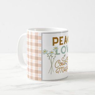 Mug Peace Love et Country Music