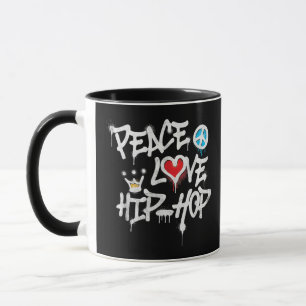 Mug Peace Love Hip hop Dancing