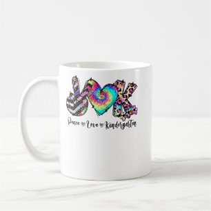 Mug Peace Love Kindergarten Enseignant Enseignant Kind