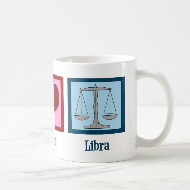 Mug Peace Love Libra (Droite)