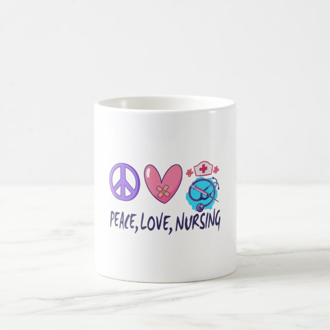 Mug Peace Love Nuring (Centre)