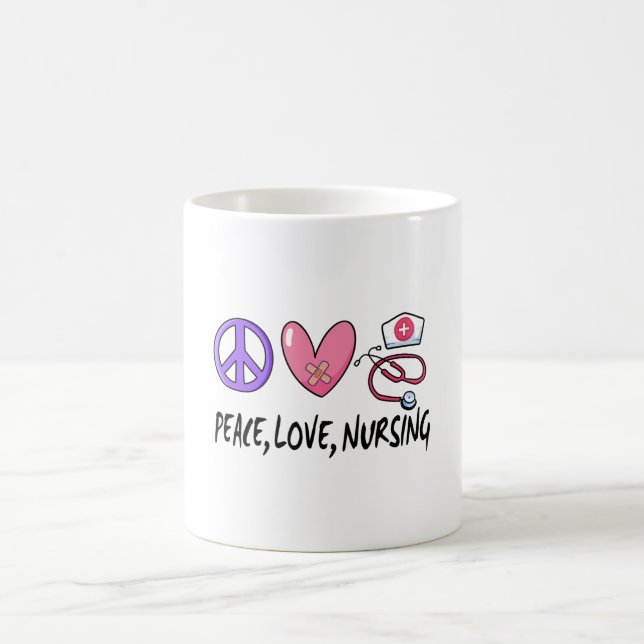 Mug Peace Love Nuring (Centre)