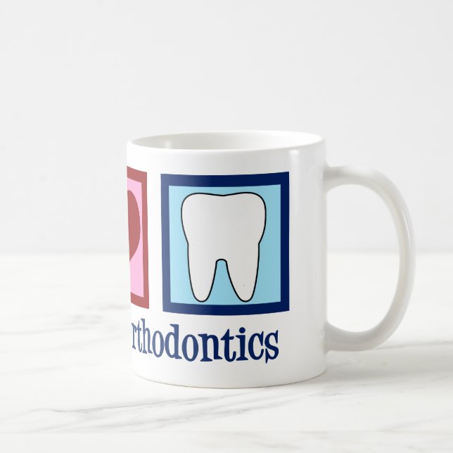 Mug Peace Love Orthodontics (Droite)
