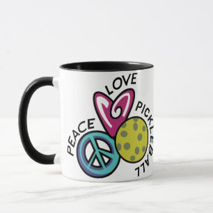 Mug Peace Love Pickleball