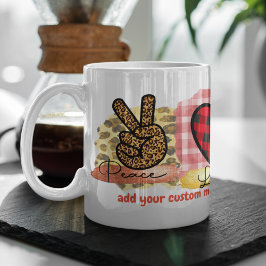 Mug Peace Love Poodle Pet Dog race Amateur Chien Propr