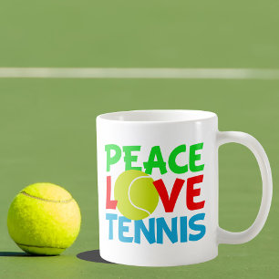 Mug Peace Love Tennis