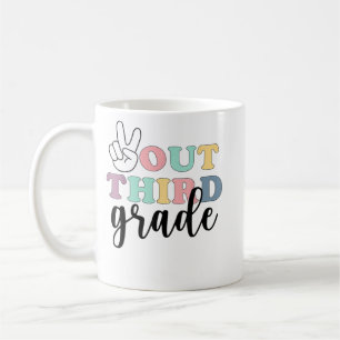 Mug Peace Out Troisième Classe T-Shirt De 3E Année De