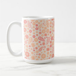 Mug Peach Airy Fleur sauvage Meadow Motif