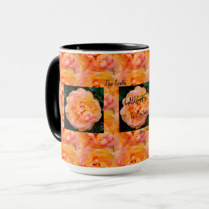 Mug Peach Yellow Pink Blé Rose Photo