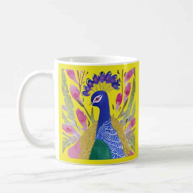 Mug Peacock coloré (Gauche)