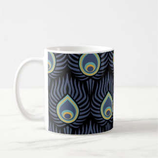 Mug Peacock Feather : Motif élégant.