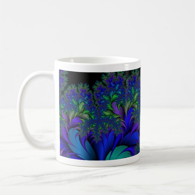 Mug Peacock fractal Ore 2 (Gauche)