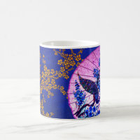 Peacock oriental parasol japonais cerisier bleu ro