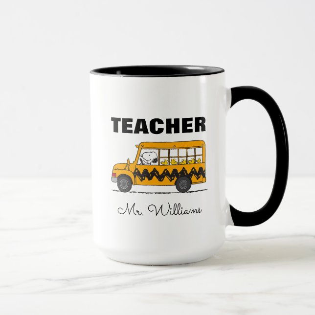 Mug Peanuts | Snoopy Bus Driver Teacher (Droite)