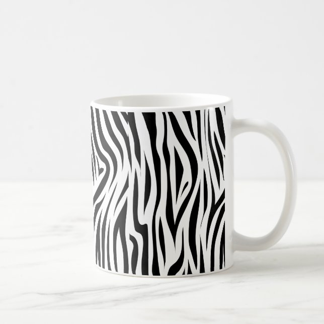 Mug Peau d'animal élégante d'impression de zèbre (Droite)