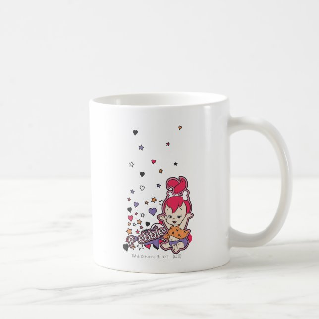 Mug PEBBLES™ Coeur pourpre (Droite)