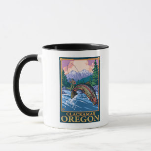 Mug Pêche à la mouche - Clackamas, Oregon