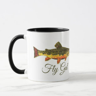 Mug Pêche à la mouche FLY GAL Brook truite pêcheur