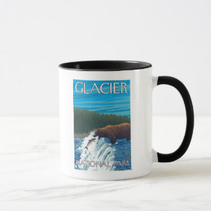 Mug Pêche à l'ours dans la rivière - Parc national du 
