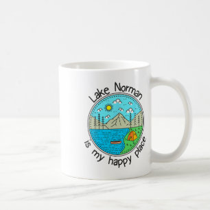 Mug Pêche Bateau Camping - Mon endroit heureux Lac Nor