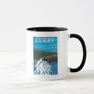 Mug Pêche d'ours en rivière - cari, Alaska