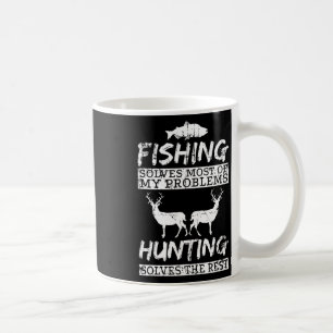 Mug Pêche drôle chasse résout problème poisson cerf gr