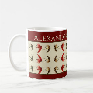 Mug Pêche mouches Saumon rustique