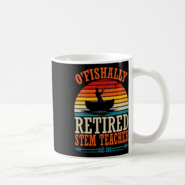 Mug Pêche O'fishally Enseignant Stem Retraité  (Droite)