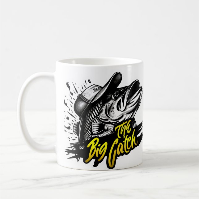 Mug Pêche personnalisée "The Big Catch" (Gauche)