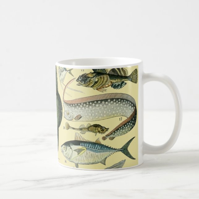 Mug Pêche scientifique vintage (Droite)