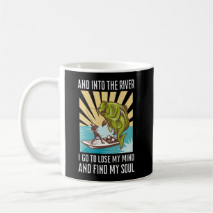 Mug Pêcher et dans la rivière Je vais perdre ma tête